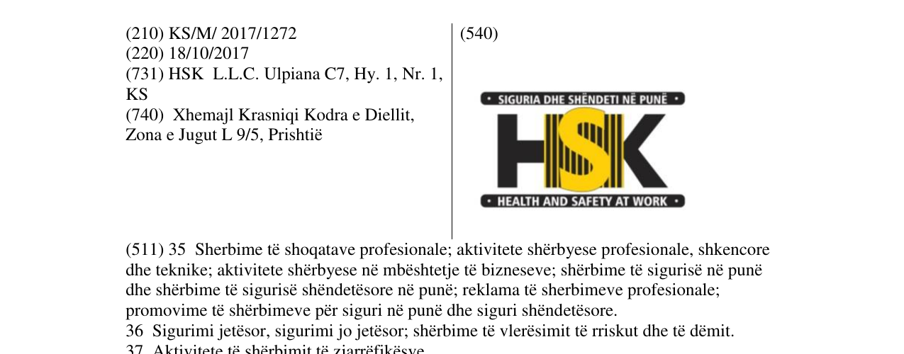 Zëri i markës Markë figurative në buletin