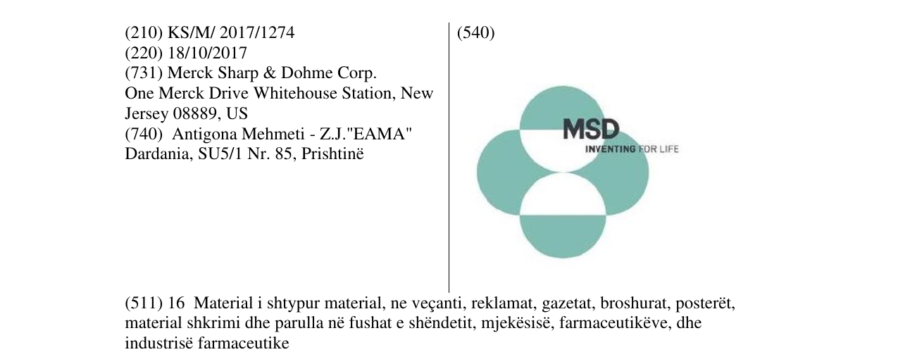 Zëri i markës Markë figurative në buletin