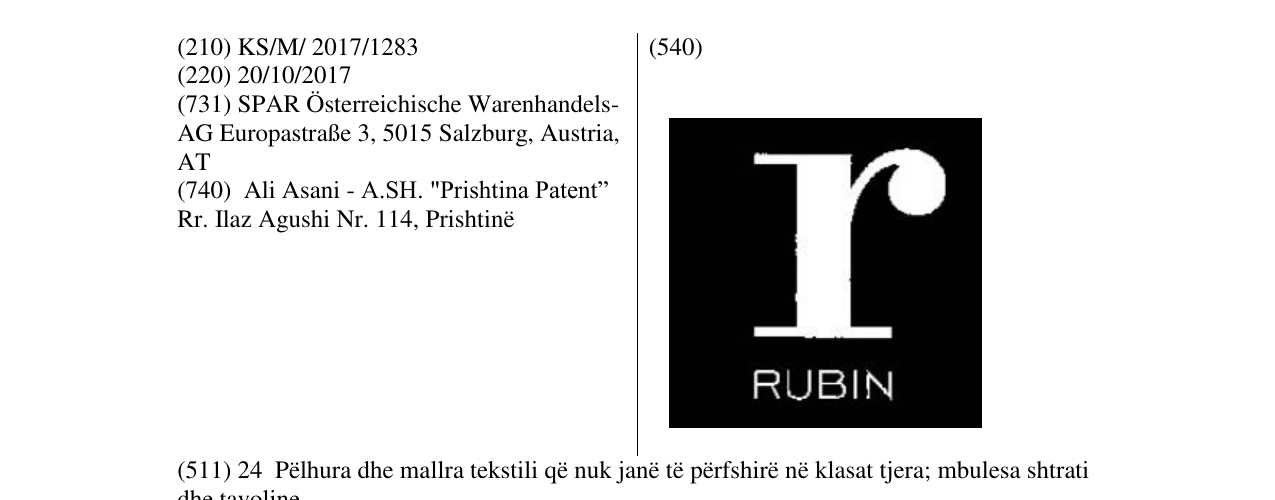 Zëri i markës Markë figurative në buletin