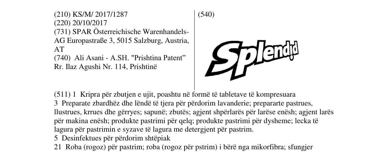 Zëri i markës Markë figurative në buletin