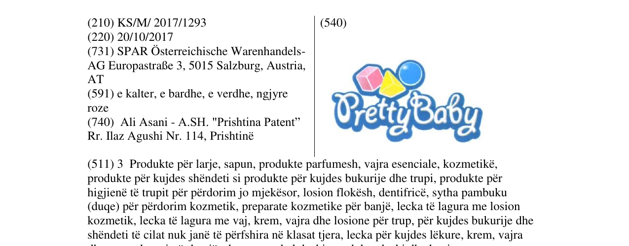 Zëri i markës Markë figurative në buletin