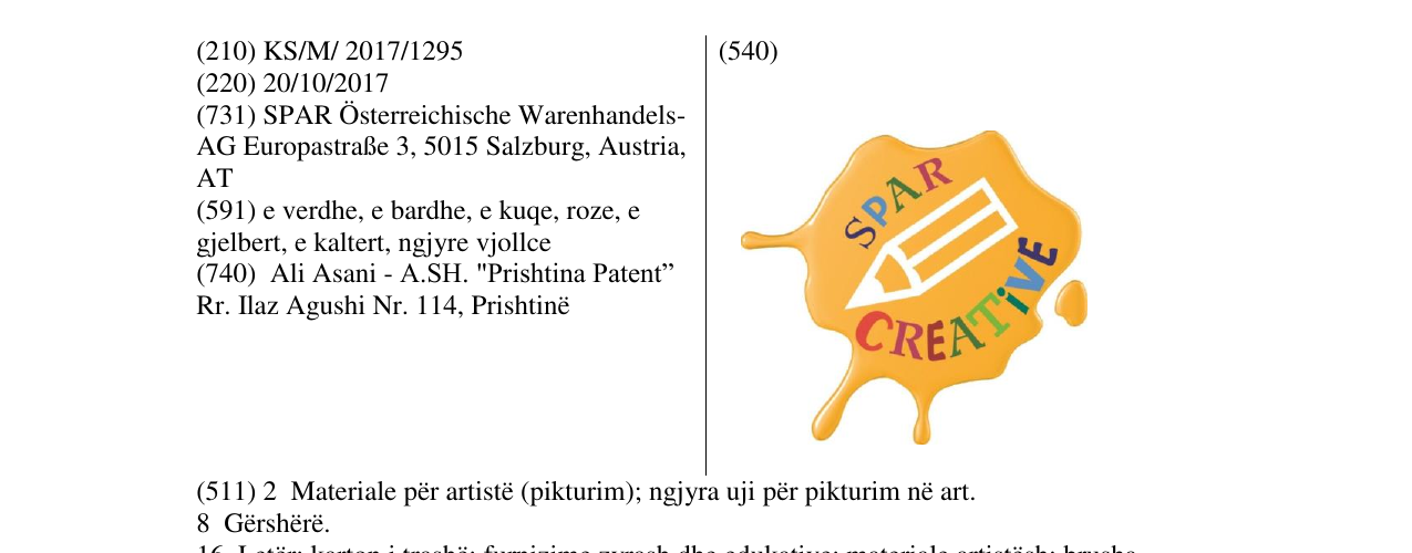 Zëri i markës Markë figurative në buletin