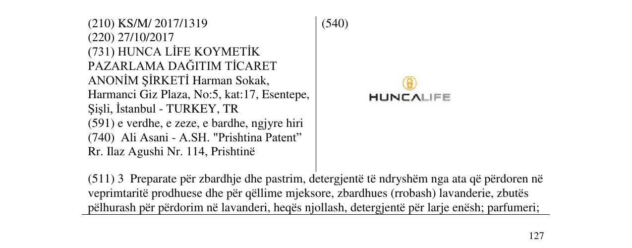 Zëri i markës Markë figurative në buletin