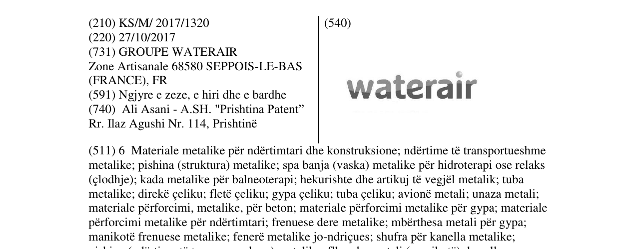 Zëri i markës Markë figurative në buletin