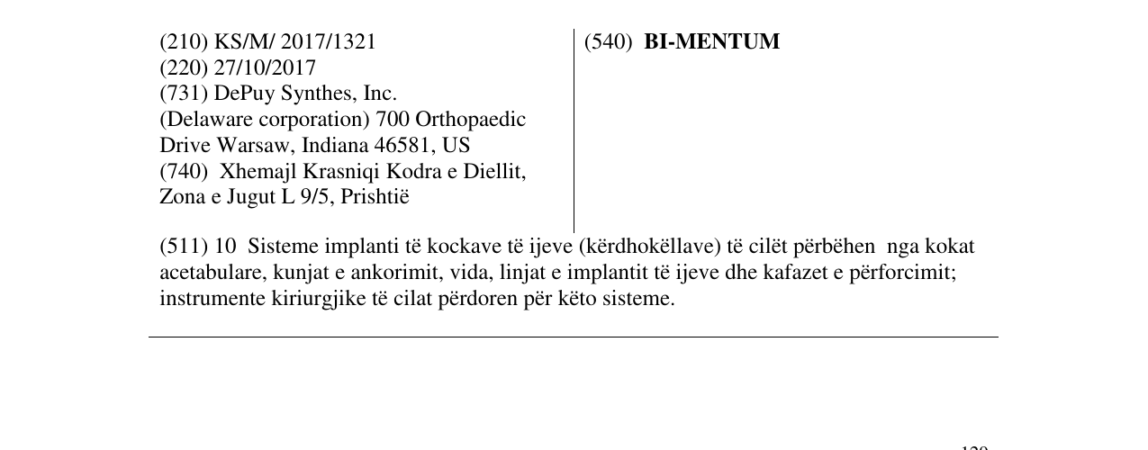 Zëri i markës BI-MENTUM në buletin