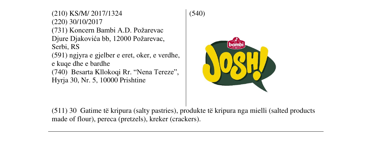Zëri i markës Markë figurative në buletin