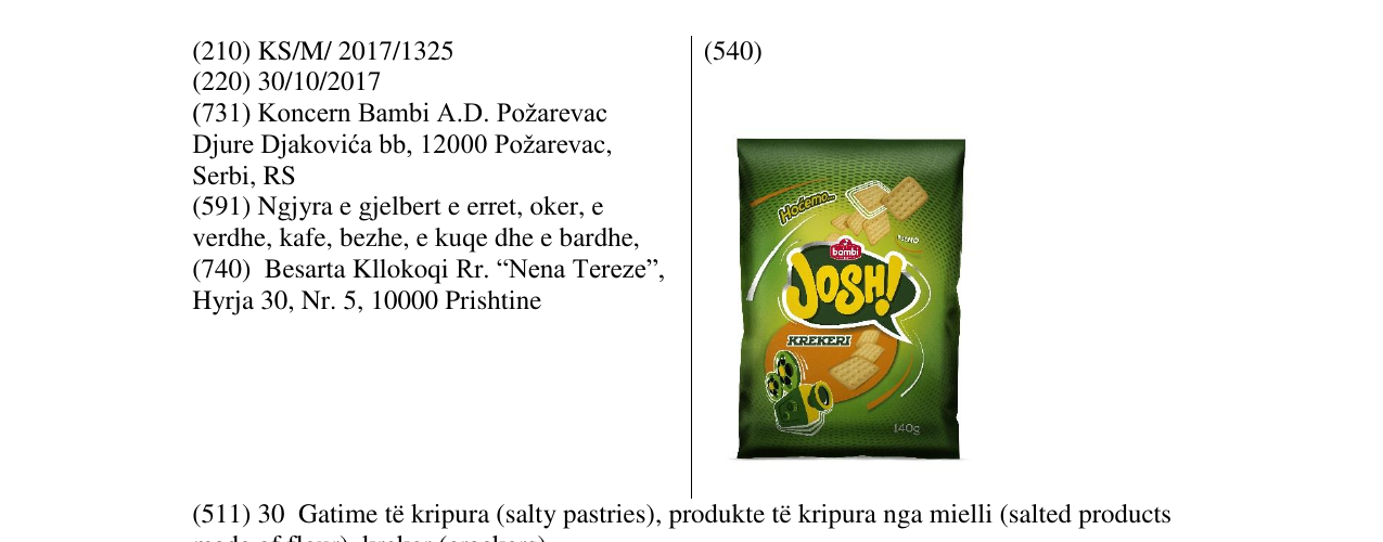 Zëri i markës Markë figurative në buletin