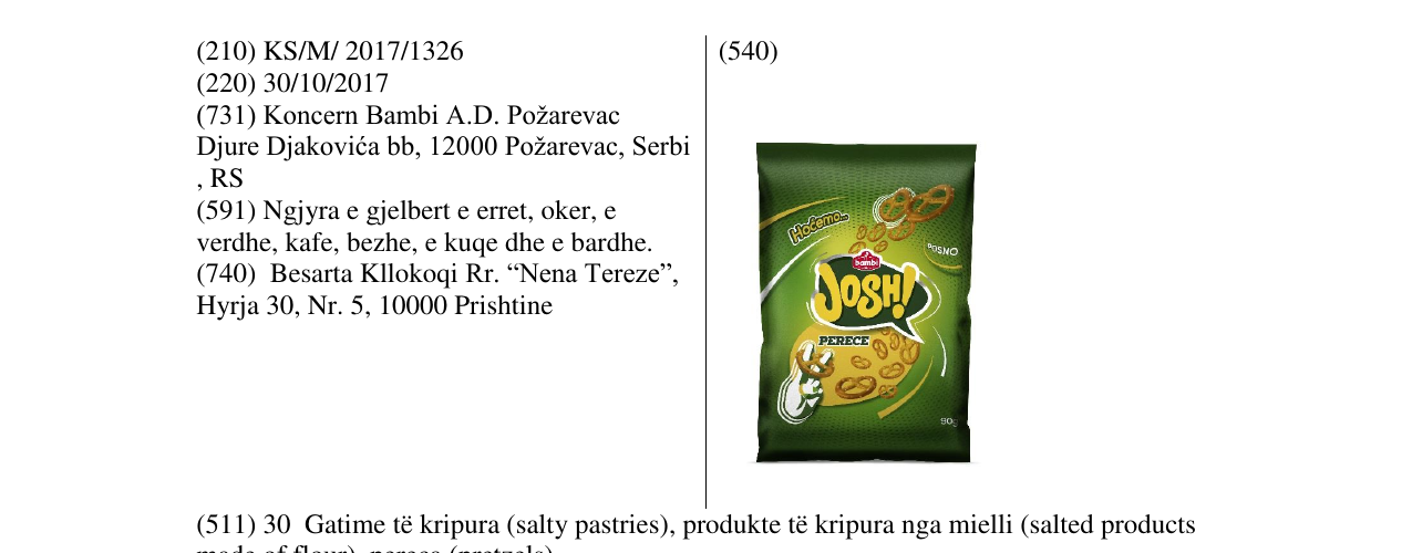 Zëri i markës Markë figurative në buletin