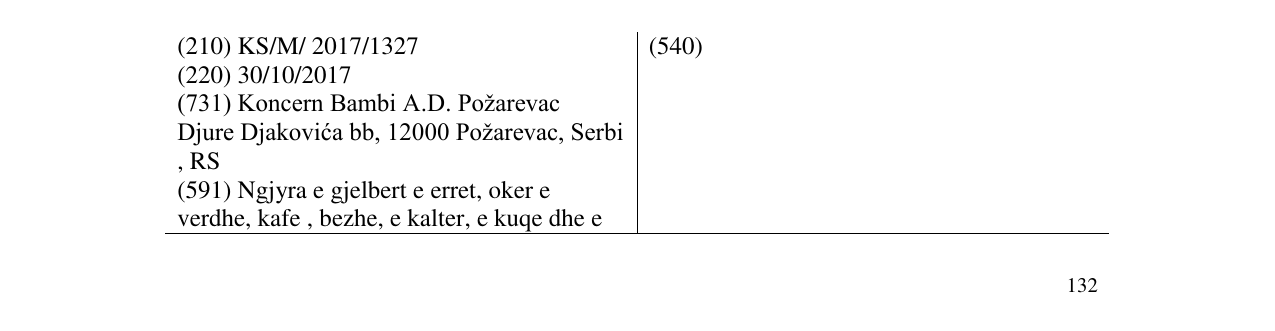 Zëri i markës Markë figurative në buletin