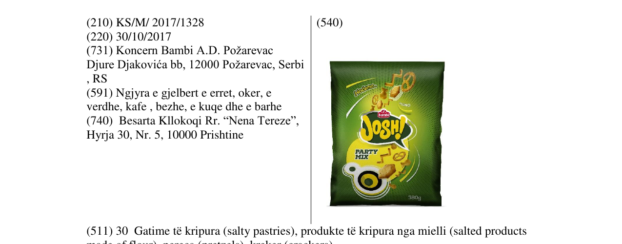 Zëri i markës Markë figurative në buletin