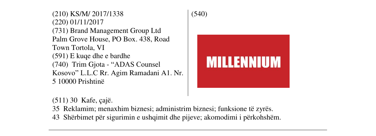 Zëri i markës Markë figurative në buletin