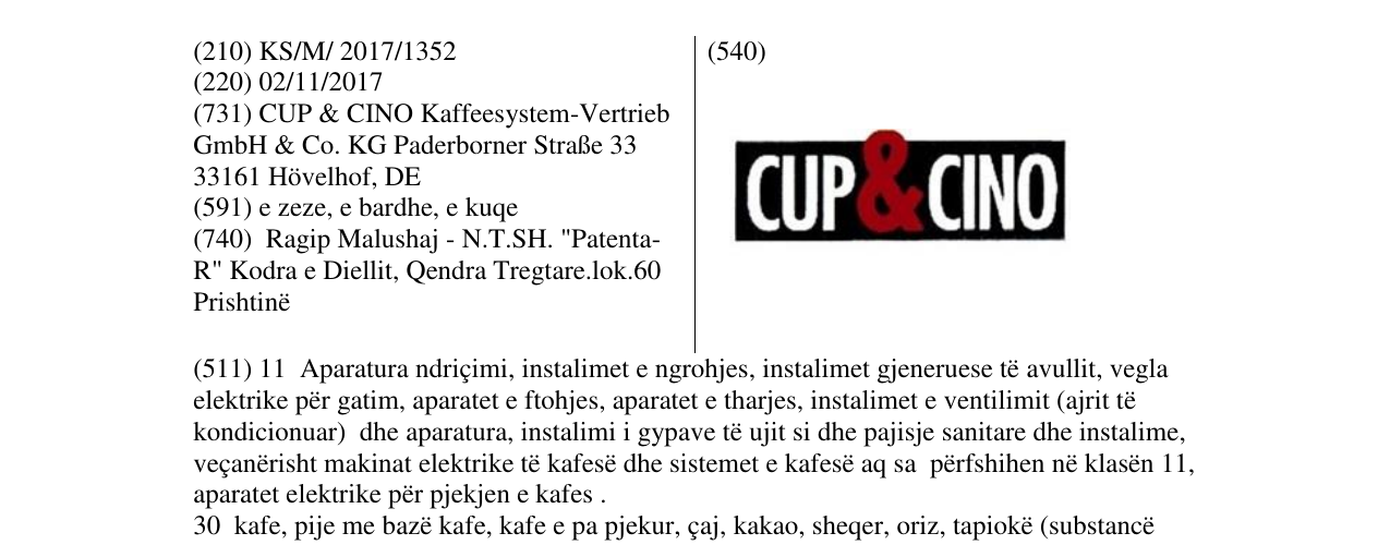 Zëri i markës Markë figurative në buletin