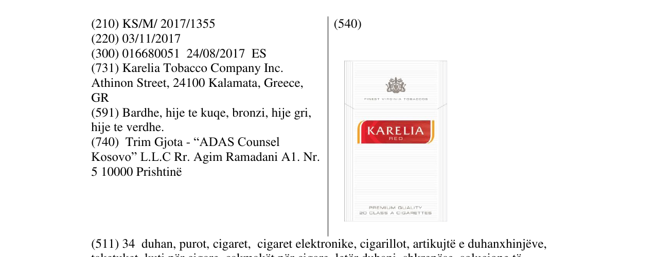 Zëri i markës Markë figurative në buletin