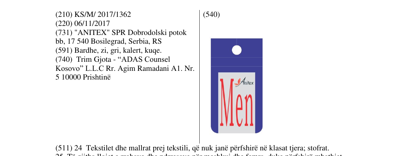Zëri i markës Markë figurative në buletin