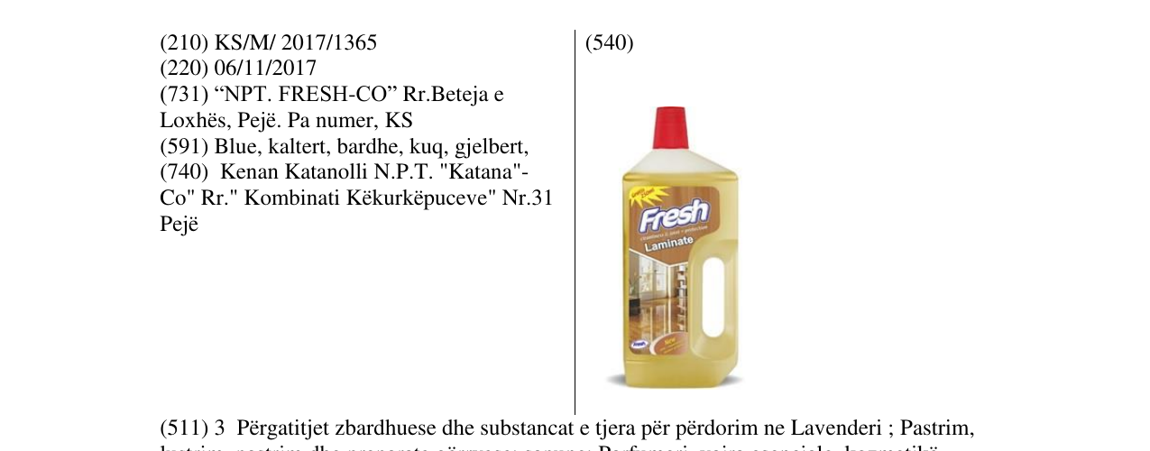 Zëri i markës Markë figurative në buletin