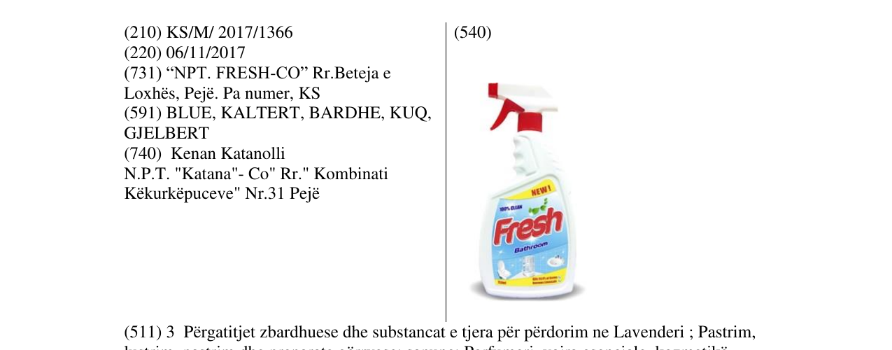 Zëri i markës Markë figurative në buletin