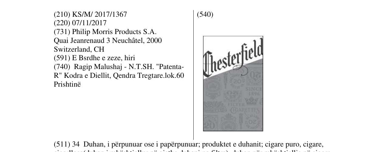 Zëri i markës Markë figurative në buletin