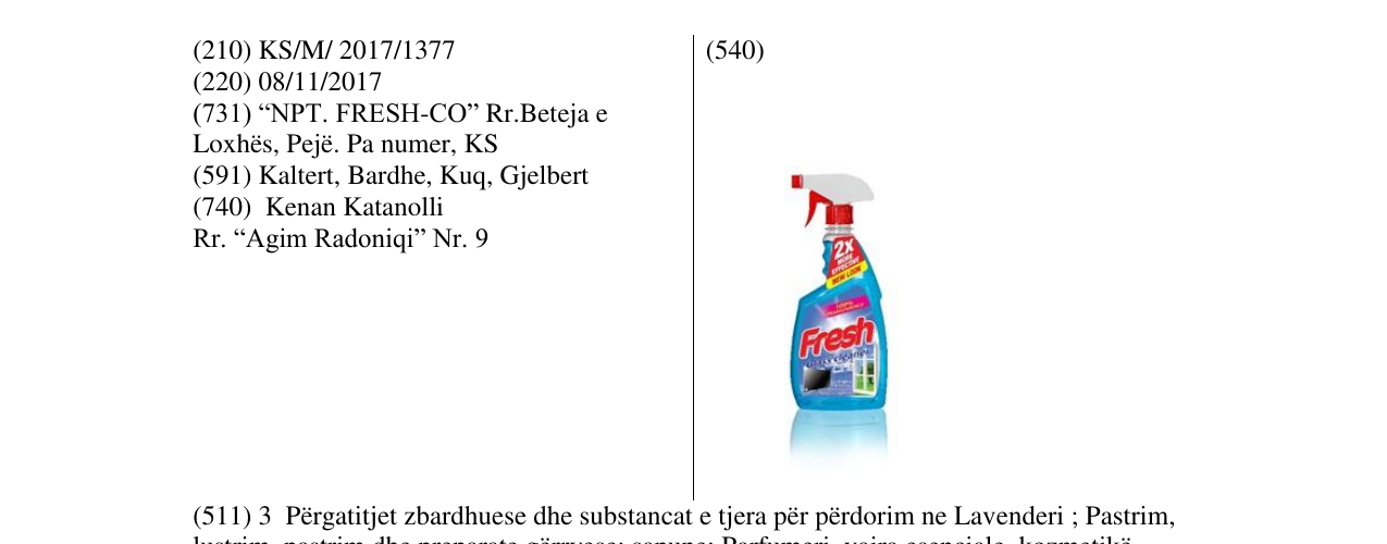 Zëri i markës Markë figurative në buletin