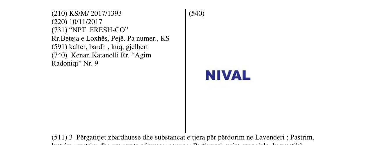 Zëri i markës Markë figurative në buletin