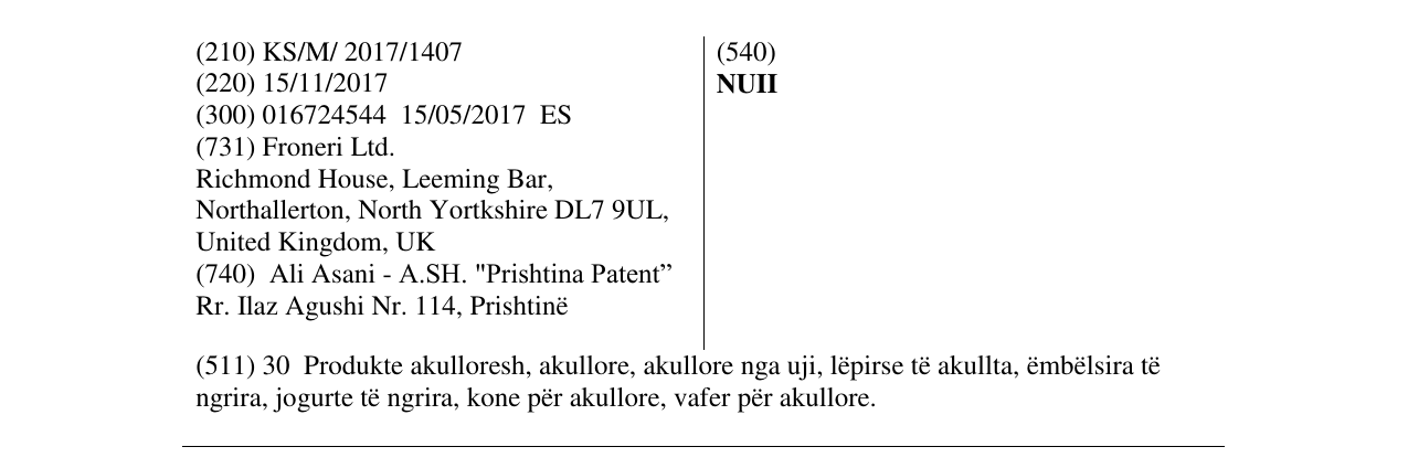 Zëri i markës NUII në buletin