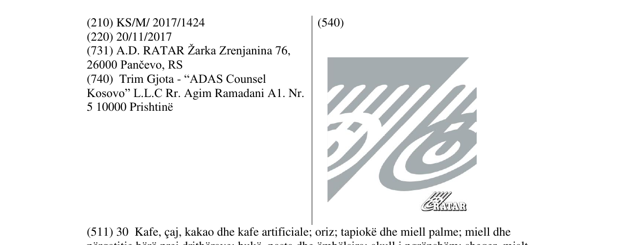 Zëri i markës Markë figurative në buletin