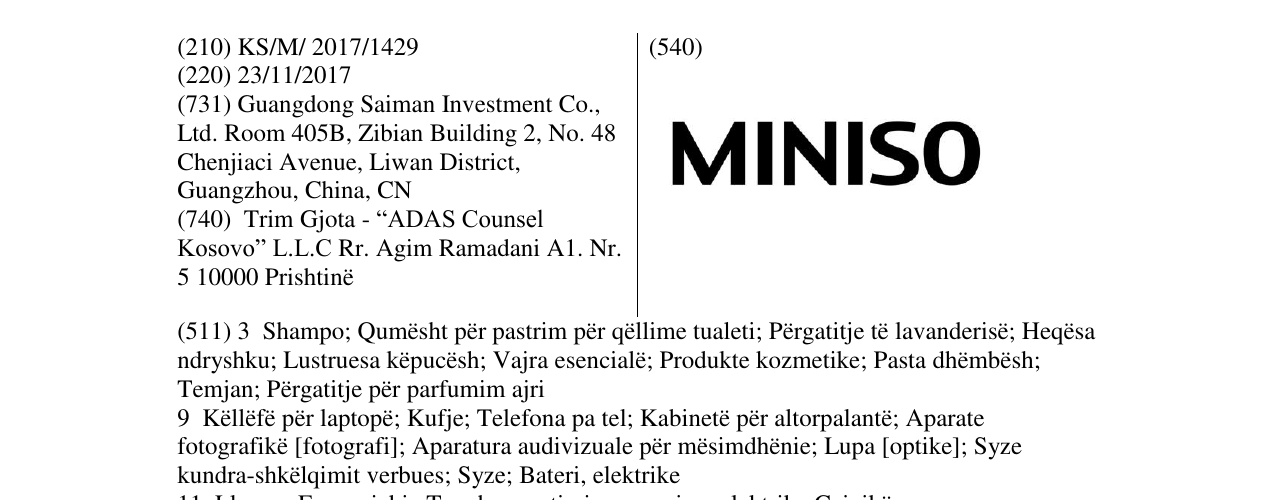 Zëri i markës Markë figurative në buletin