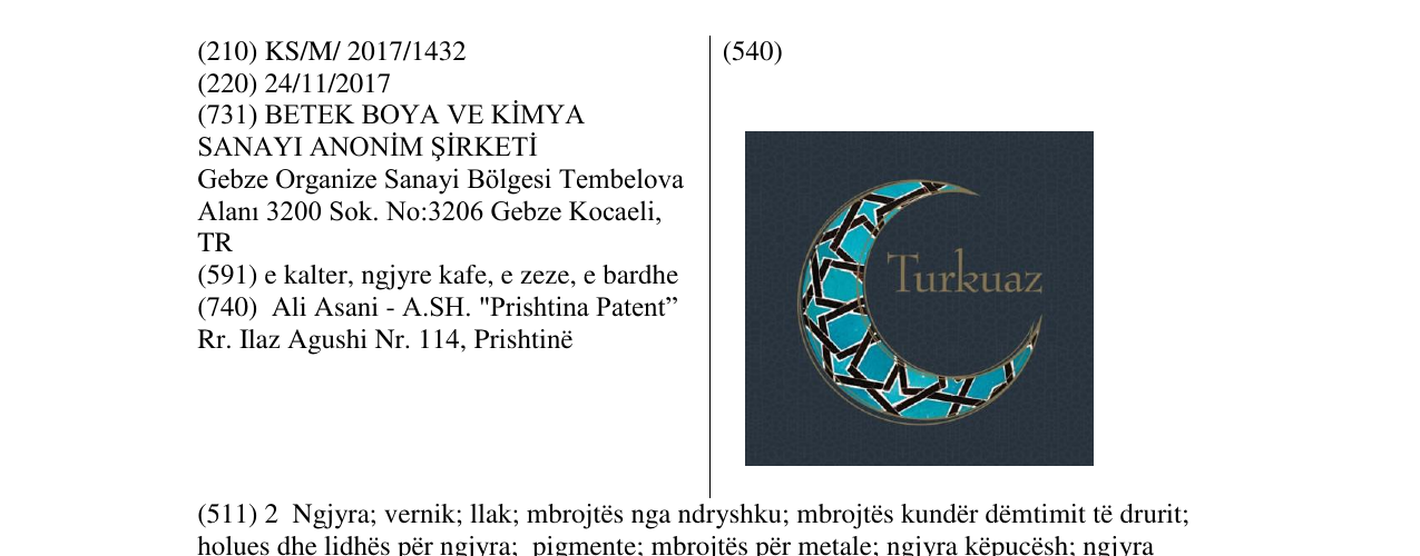 Zëri i markës Markë figurative në buletin