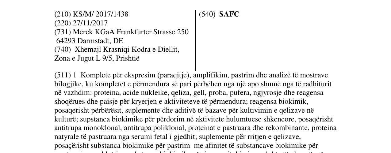 Zëri i markës SAFC në buletin