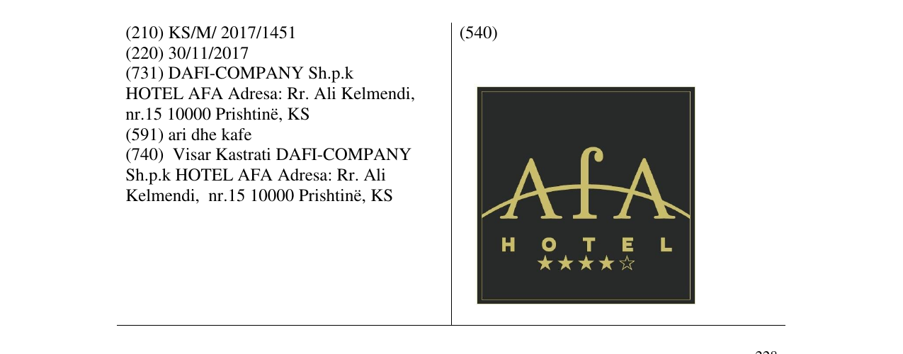 Zëri i markës Markë figurative në buletin