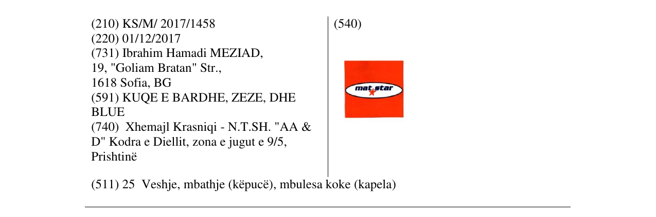 Zëri i markës Markë figurative në buletin