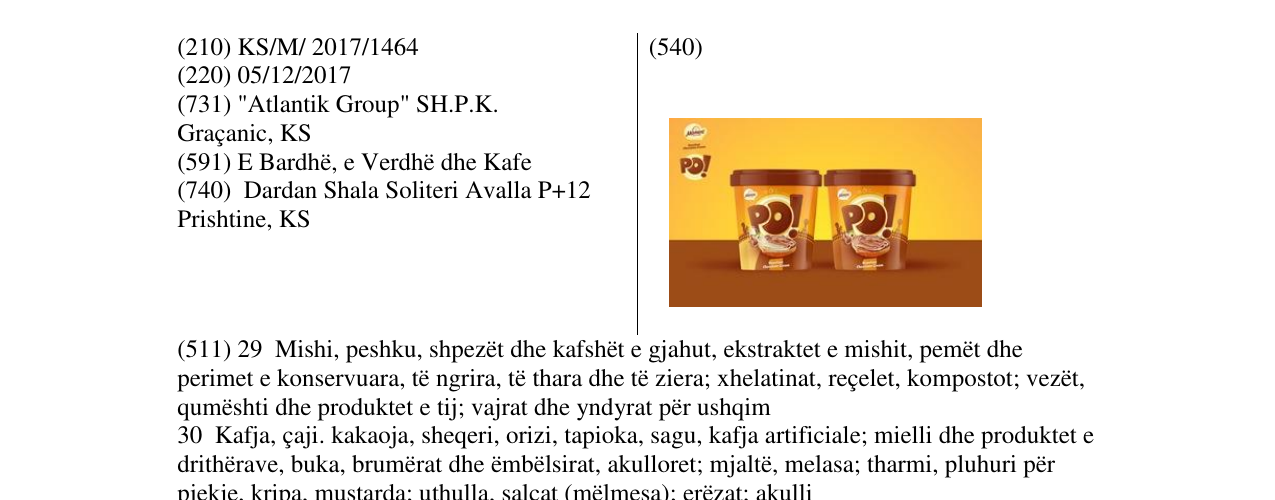 Zëri i markës PO! PO! në buletin