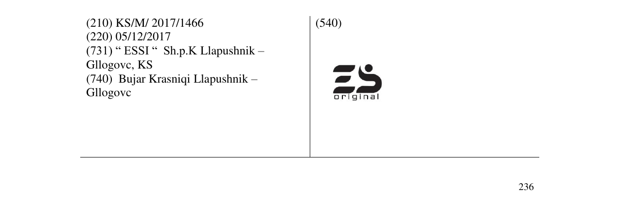 Zëri i markës Markë figurative në buletin
