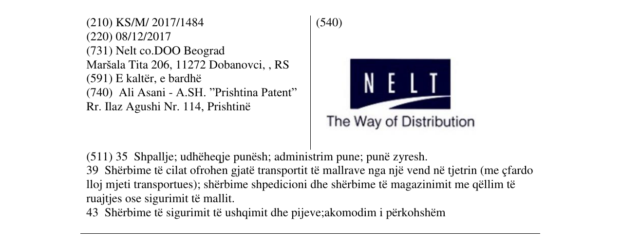 Zëri i markës NELT The Way of Distribution në buletin