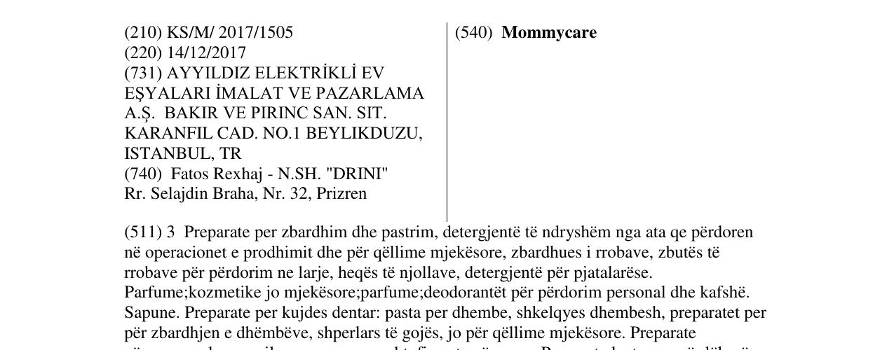 Zëri i markës Mommycare në buletin