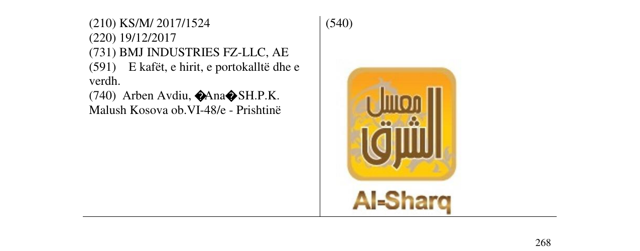 Zëri i markës AL-SHARQ në buletin