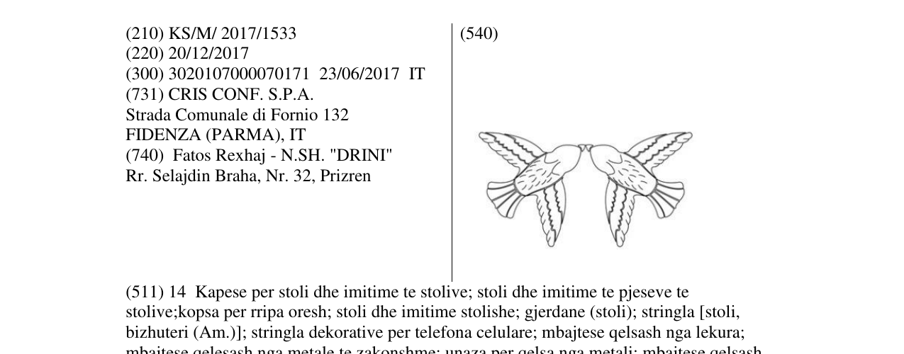 Zëri i markës Markë figurative në buletin