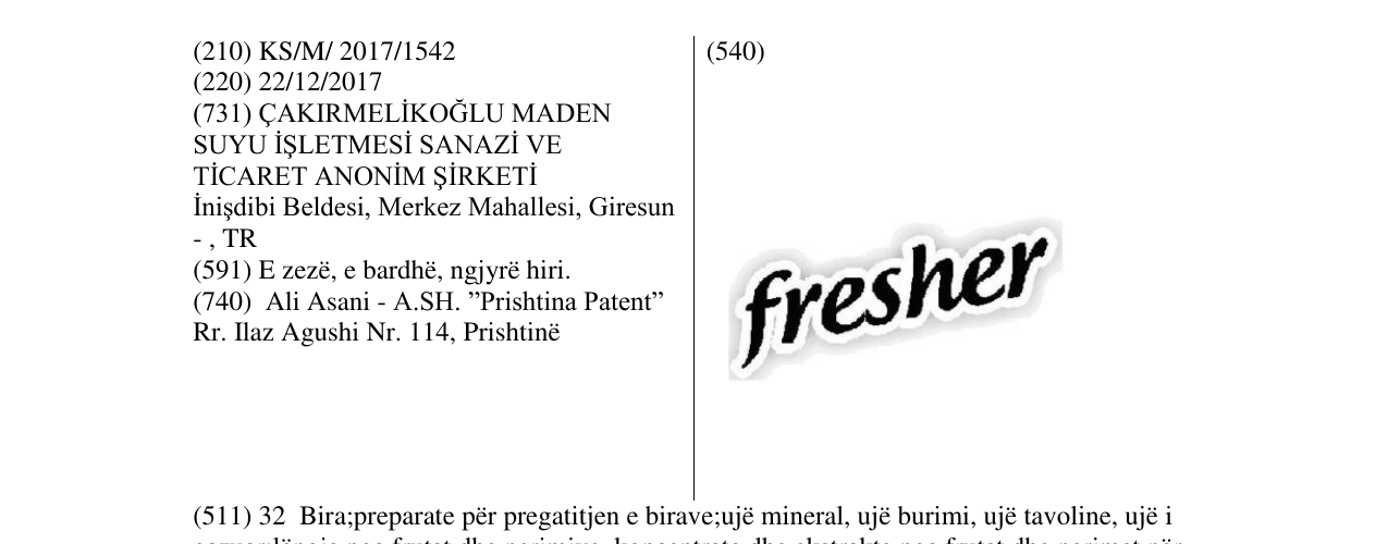 Zëri i markës fresher në buletin