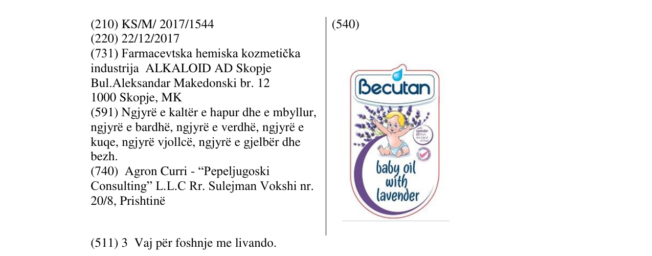 Zëri i markës Becutan në buletin