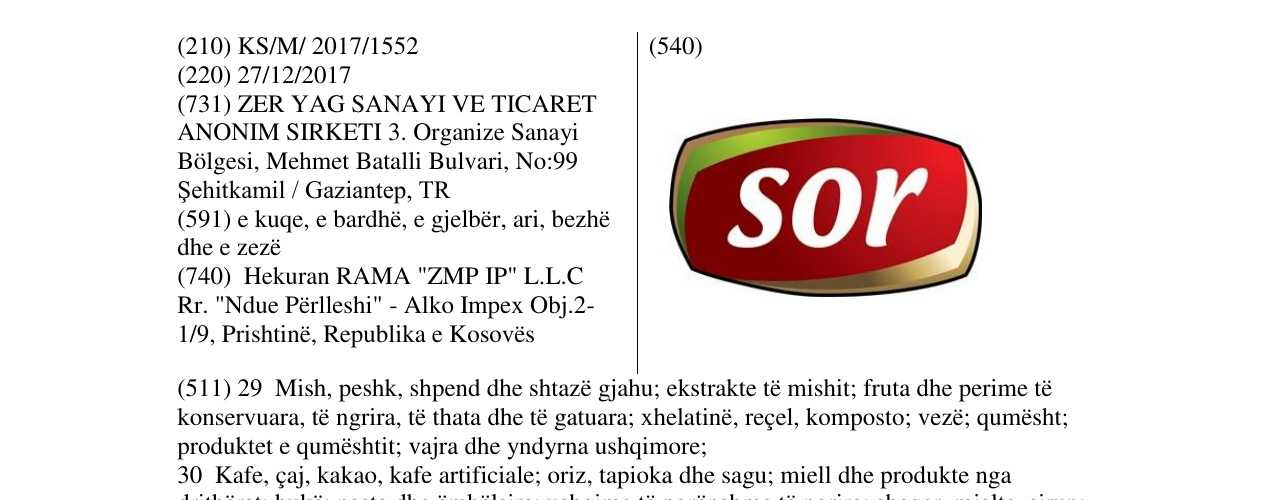 Zëri i markës sor në buletin