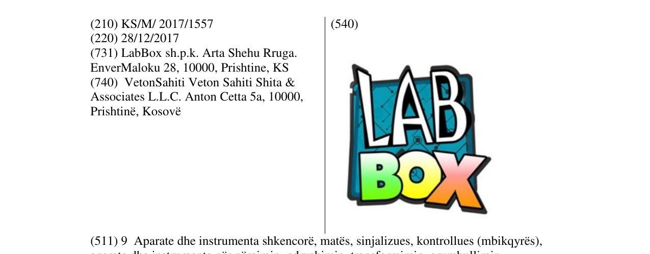 Zëri i markës LAB BOX në buletin