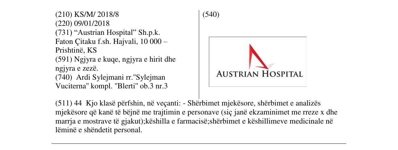 Zëri i markës Markë figurative në buletin