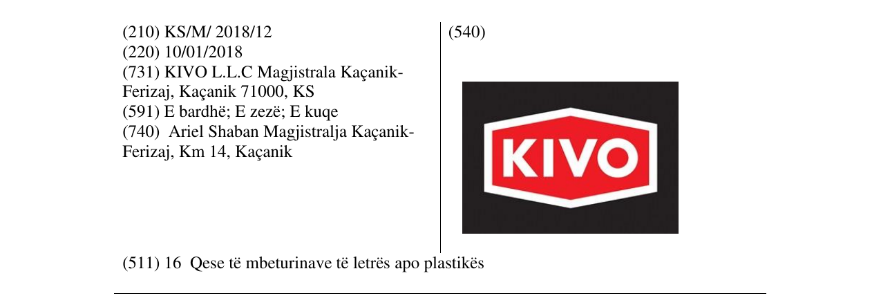 Zëri i markës KIVO në buletin
