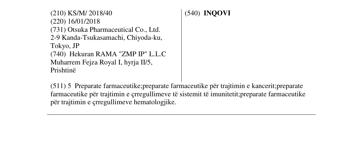 Zëri i markës INQOVI në buletin