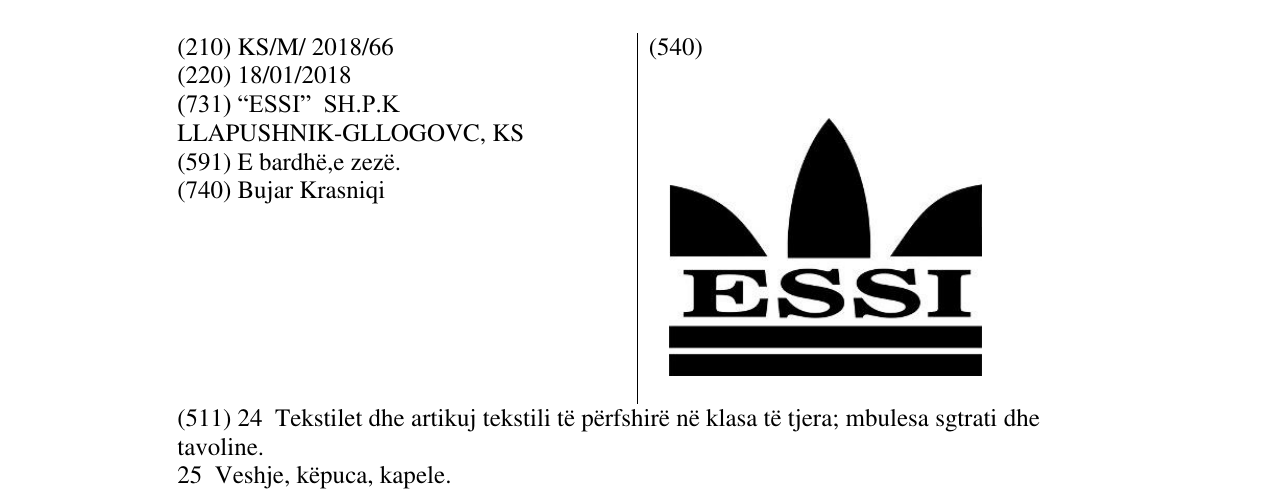 Zëri i markës ESSI në buletin