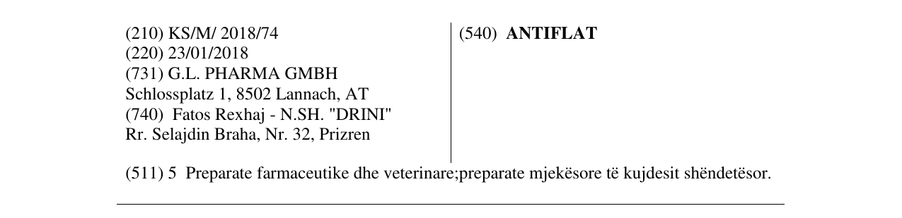Zëri i markës ANTIFLAT në buletin