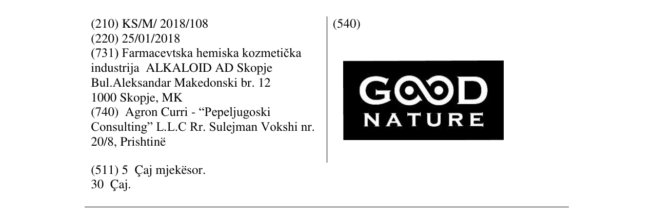 Zëri i markës GOOD NATURE në buletin