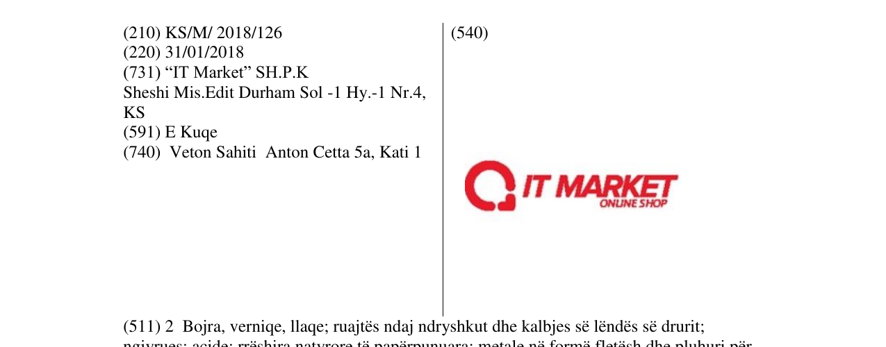 Zëri i markës IT MARKET në buletin