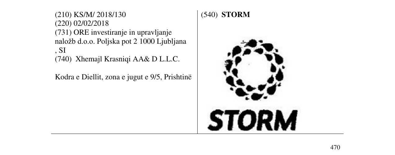 Zëri i markës STORM në buletin