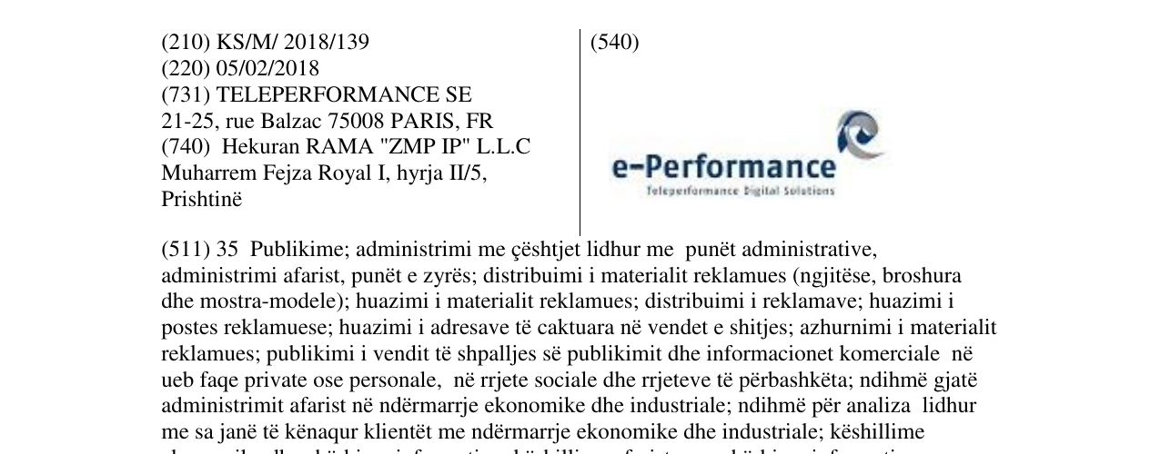 Zëri i markës e-Performance në buletin