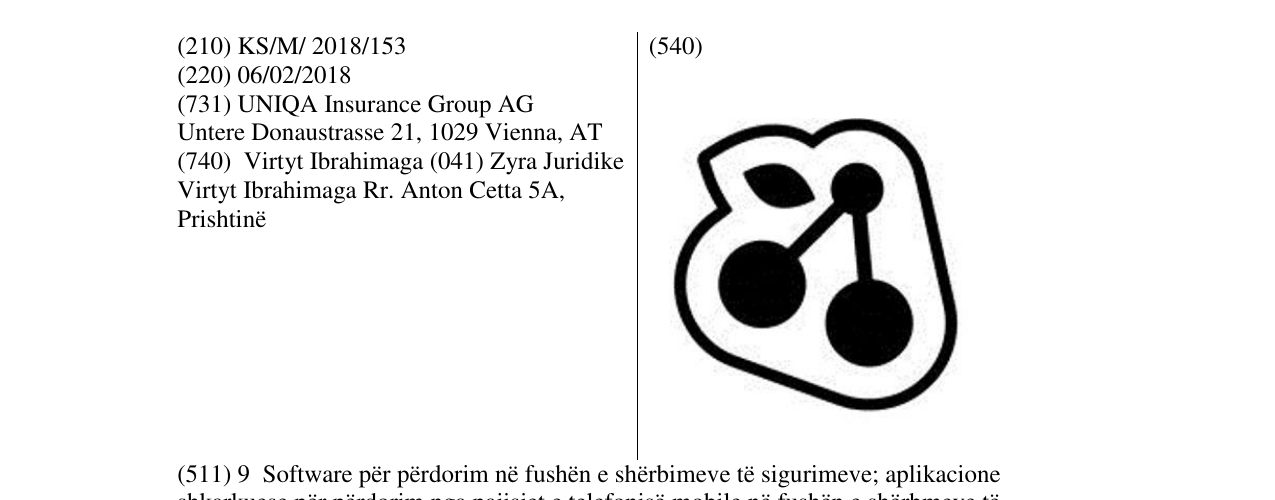 Zëri i markës Markë figurative në buletin